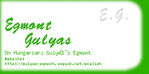 egmont gulyas business card